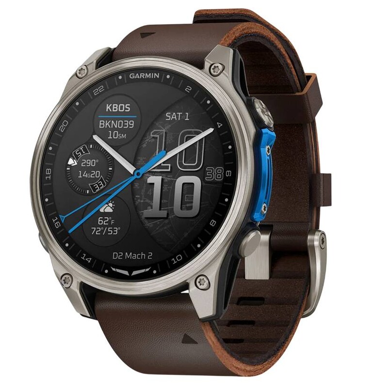 Смарт-годинник Garmin D2 Mach 2 47mm Titanium з Oxford Brown (010-02904-31)