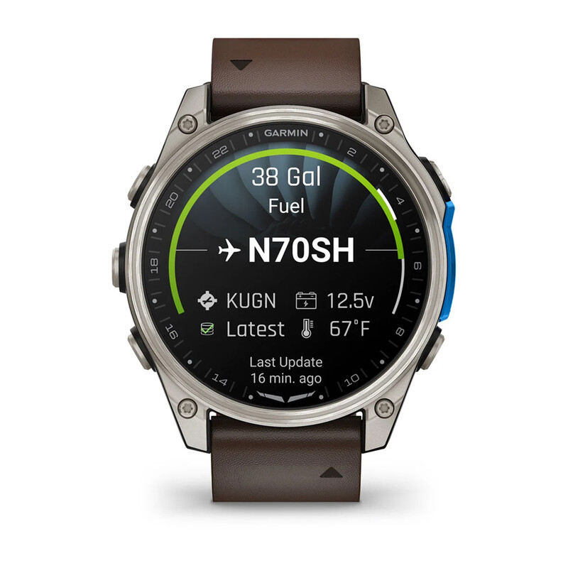 Смарт-годинник Garmin D2 Mach 2 47mm Titanium з Oxford Brown (010-02904-31)