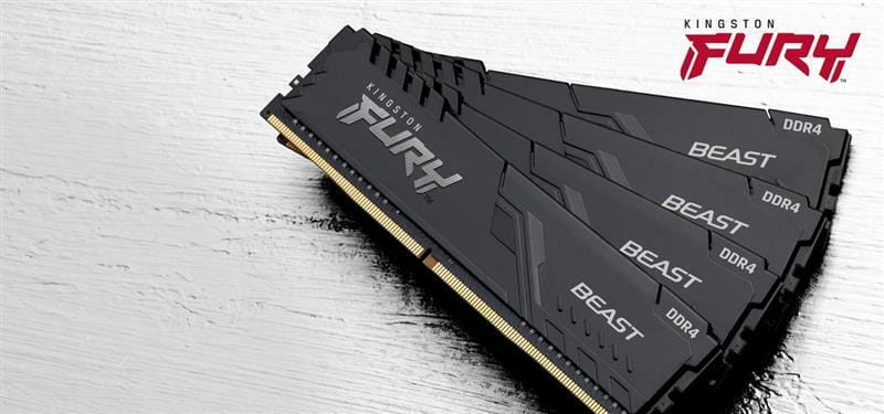 Модуль памяти DDR4 16GB/2666 Kingston Fury Beast Black (KF426C16BB1/16)