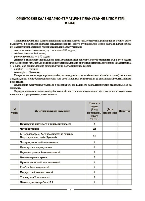 Мій конспект. Геометрія. Матеріали до уроків. 8 клас / Ольга Старова