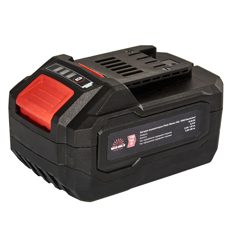 Акумулятор Vitals Master ASL 1840 SmartLine+ Li-Ion, 18 В, 4 Aч (184456)