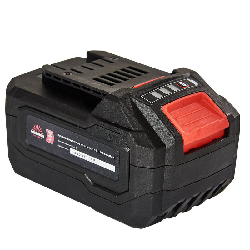 Акумулятор Vitals Master ASL 1840 SmartLine+ Li-Ion, 18 В, 4 Aч (184456)