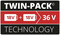Фото - Акумулятор Einhell PXC Plus Twinpack Li-Ion, 18 В, 2х5.2 Aч (4511526) | click.ua