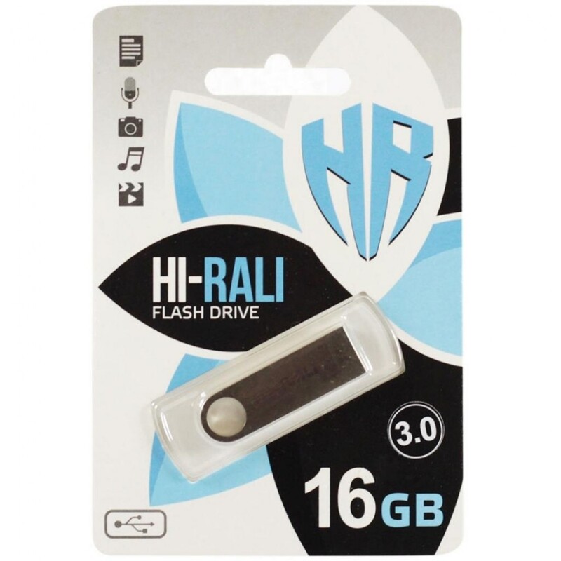 Флеш-накопитель USB3.0 16GB Hi-Rali Shuttle Series Silver (HI-16GB3SHSL)