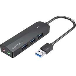 USB-хаб Vention USB 3.0 - 3xUSB 3.0, 2x3.5 мм, MicroUSB (CHIBF)