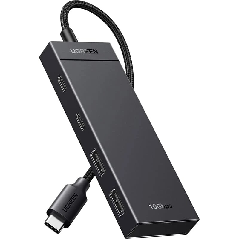USB-хаб Ugreen USB 3.1 Type-C - 2xUSB, 2xUSB-C 3.2 Gen2 (35583)