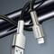 Фото - Кабель ColorWay USB - Lightning (M/M), metal head, 2.4 А, 1 м, Black (CW-CBUL046-BK) | click.ua