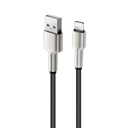 Фото - Кабель ColorWay   USB - Lightning , metal head, 2.4 А, 1 м, Black (CW-C (M/M)
