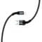 Фото - Кабель ColorWay USB - Lightning (M/M), nylon, 2.4 А, 1 м, Black (CW-CBUL045-BK) | click.ua