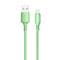 Фото - Кабель ColorWay USB - Lightning (M/M), soft silicone, 2.4 А, 1 м, Green (CW-CBUL042-GR) | click.ua