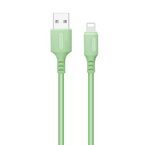 Фото - Кабель ColorWay   USB - Lightning , soft silicone, 2.4 А, 1 м, Green (C (M/M)