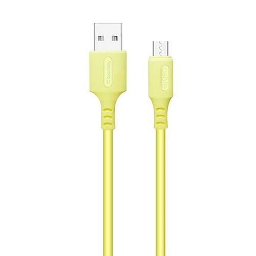 Фото - Кабель ColorWay   USB - micro USB , soft silicone, 2.4 А, 1 м, Yellow ( (M/M)