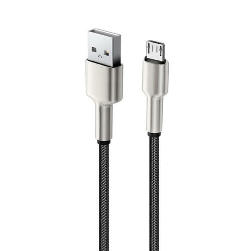 Photos - Cable (video, audio, USB) ColorWay Кабель  USB - micro USB , Metal Head, 2.4 А, 1 м, Black (CW-C (M/M)