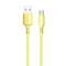 Фото - Кабель ColorWay USB - USB Type-C (M/M), soft silicone, 2.4 А, 1 м, Yellow (CW-CBUC043-Y) | click.ua