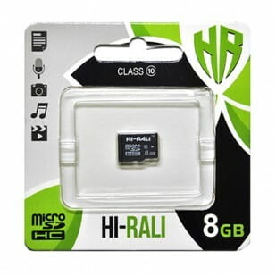 Карта памяти MicroSDHC   8GB Class 10 Hi-Rali (HI-8GBSDCL10-00)