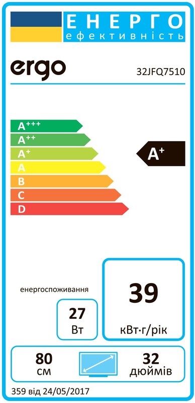 Телевізор Ergo 32JFQ7510