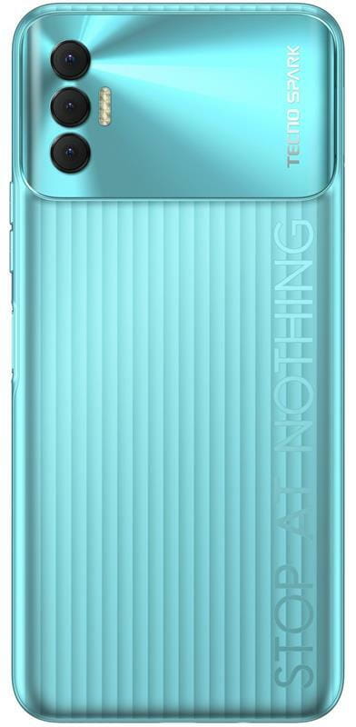 Смартфон Tecno Spark 8p (KG7n) 4/128GB Dual Sim Turquoise Cyan (4895180773419)