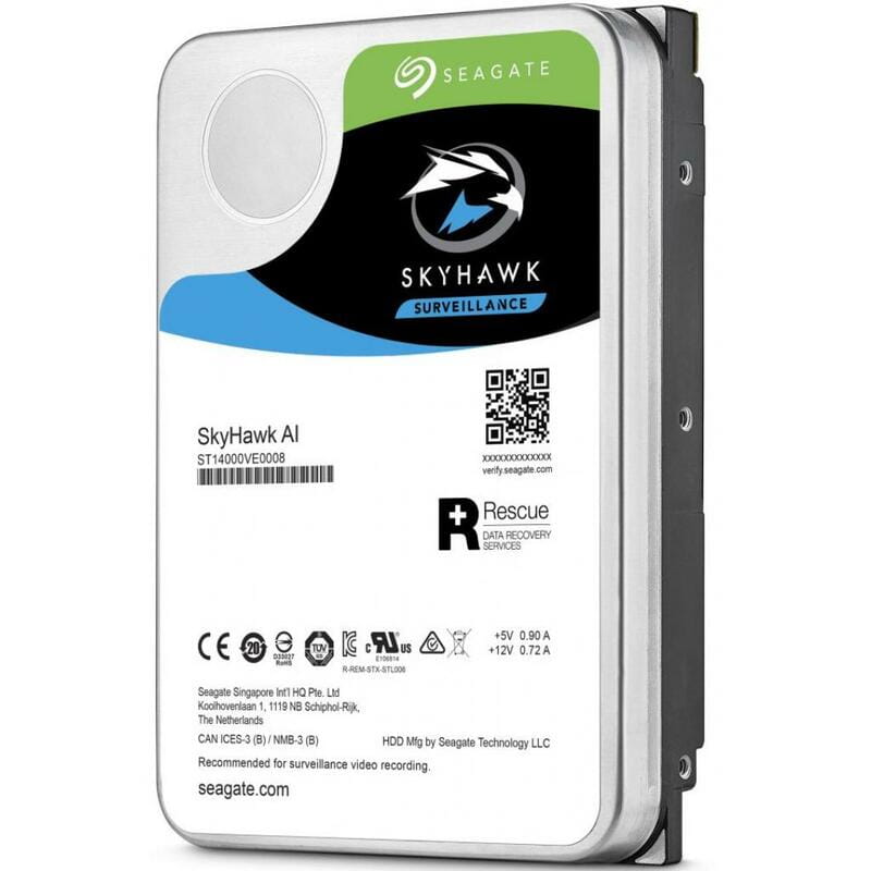 Накопичувач HDD SATA 10.0TB Seagate SkyHawk Al Surveillance 256MB (ST10000VE0008)