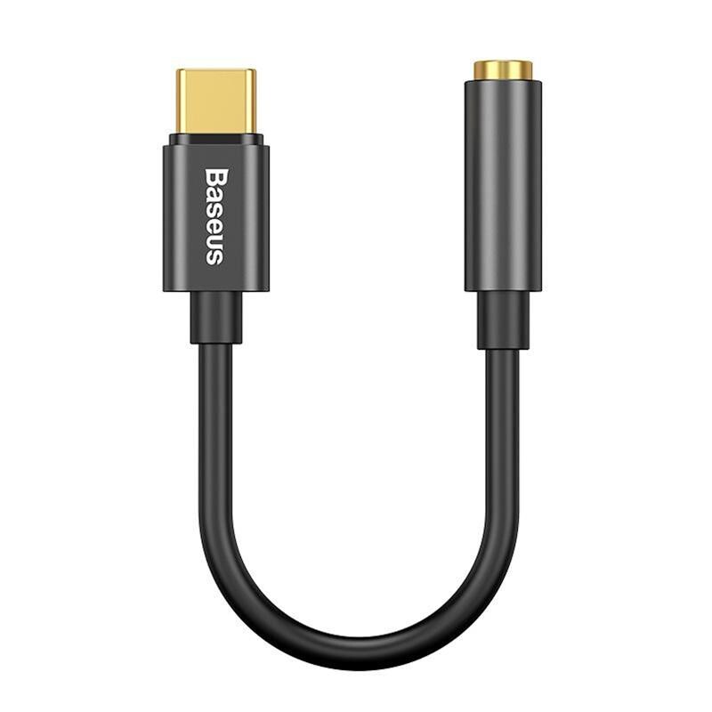 Адаптер Baseus L54 USB-C - 3,5 мм Black (CATL54-01)