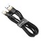 Фото - Кабель Baseus Cafule USB-Lightning, 1.5A, 1м Black/Gold (CALKLF-BV1) | click.ua