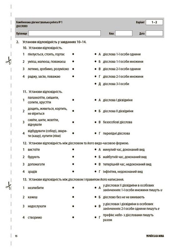 Оцінювання. Усі діагностувальні роботи. Українська мова. 7 клас / Марина Коновалова, Галина Фефілова