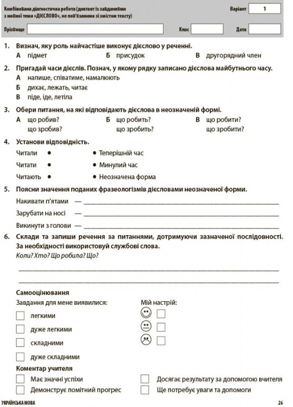 Оцінювання. Усі діагностувальні роботи. 4 клас / Світлана Мельник