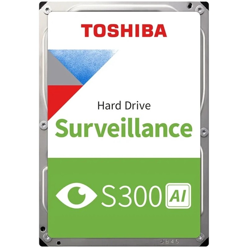 Накопичувач HDD 3.5" SATA 8.0TB Toshiba Video Surveillance S300 AI 7200rpm 512MB (MG10ADA800E-V)