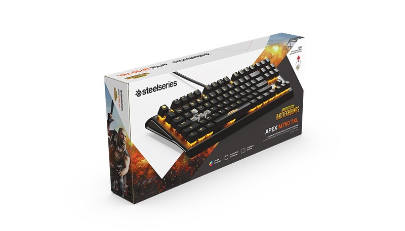 Клавiатура SteelSeries Apex M750 TKL PUBG Edition (64726) Black USB