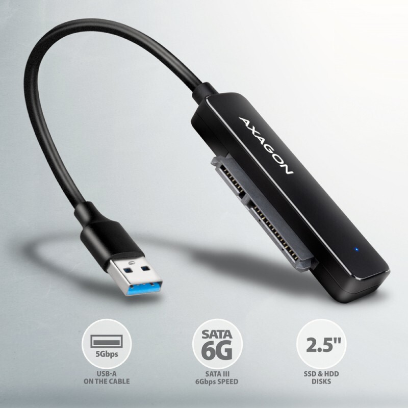 Кабель Axagon SATA - USB 3.0 Black (ADSA-FP2A)
