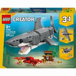 Конструктор LEGO Creator Лютая акула с сундуком сокровищ (31381)