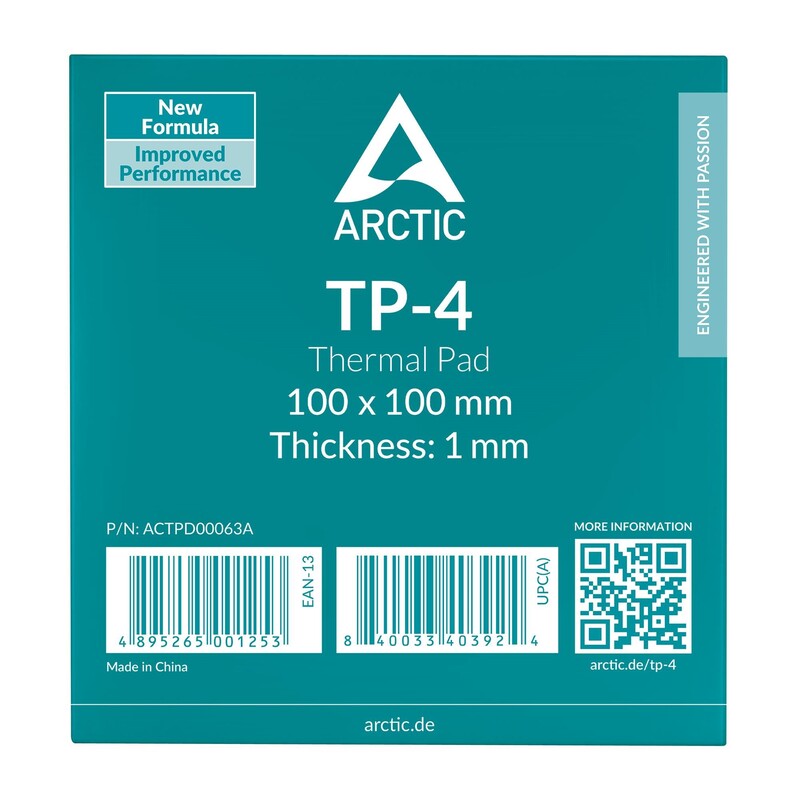 Термопрокладка Arctic TP-4 100x100mm, 1mm (ACTPD00063A)