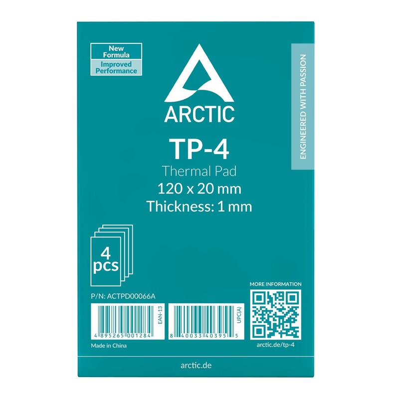 Термопрокладка Arctic TP-4 120x20mm, 1mm - 4 Pack (ACTPD00066A)
