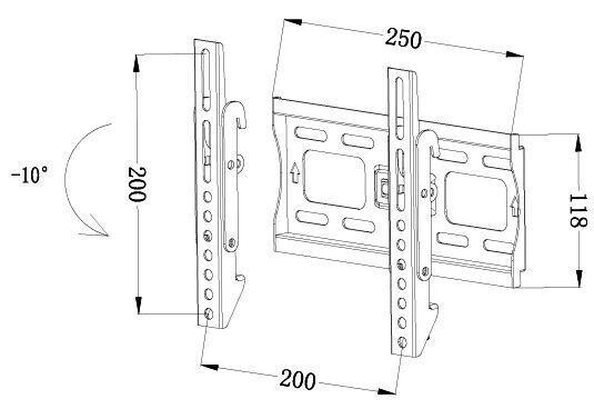 кронштейн TVS 17" - 32" ET3710