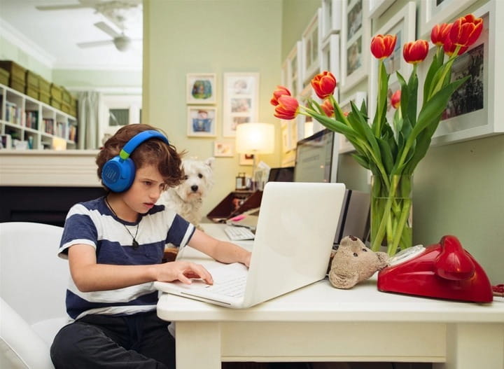 Bluetooth-гарнитура JBL JR 460NC Blue (JBLJR460NCBLU)