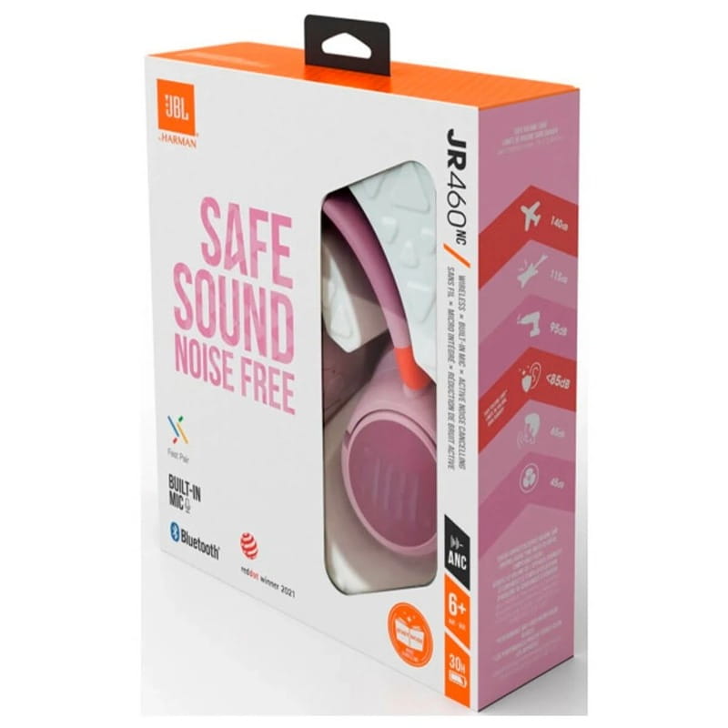 Bluetooth-гарнитура JBL JR 460 NC Pink (JBLJR460NCPIK)