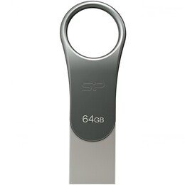 Флеш-накопитель USB3.1 64Gb Type-C Silicon Power Mobile С80 Silver (SP064GBUC3C80V1S)