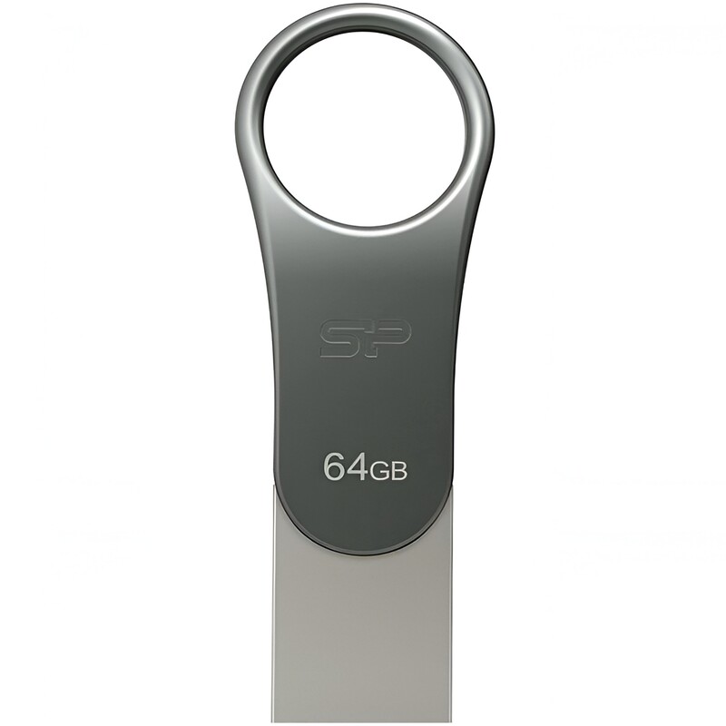Флеш-накопитель USB3.1 64Gb Type-C Silicon Power Mobile С80 Silver (SP064GBUC3C80V1S)