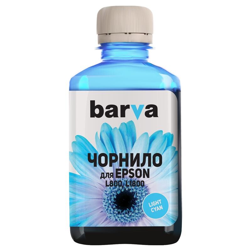 Чернила Barva EPSON L800/L810/L850/L1800 (T6735) (Light cyan) (L800-417) 180 г