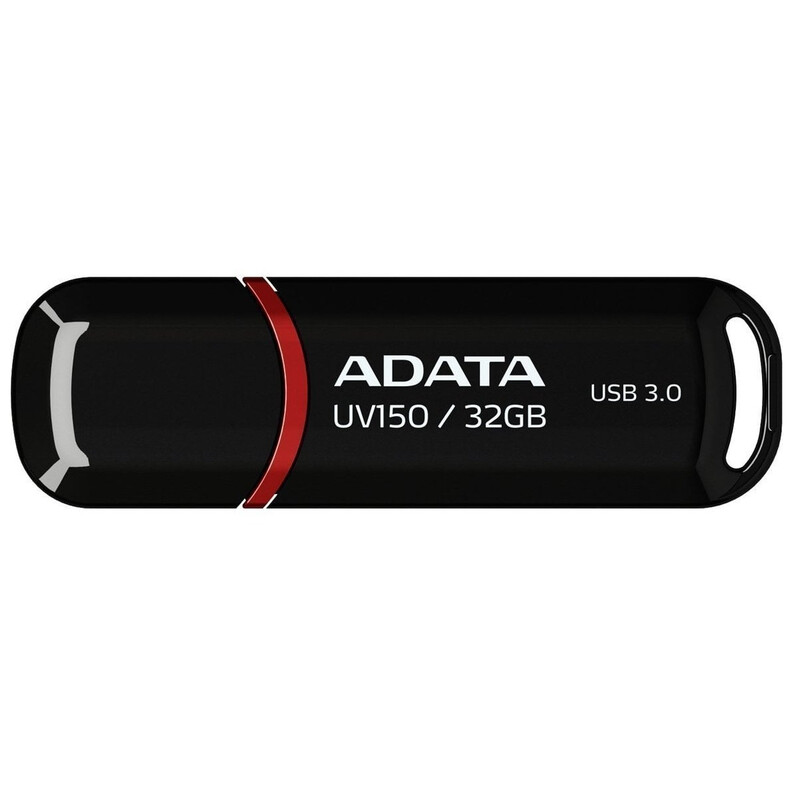 Флеш-накопитель USB3.0 32GB A-Data UV150 Black (AUV150-32G-RBK)