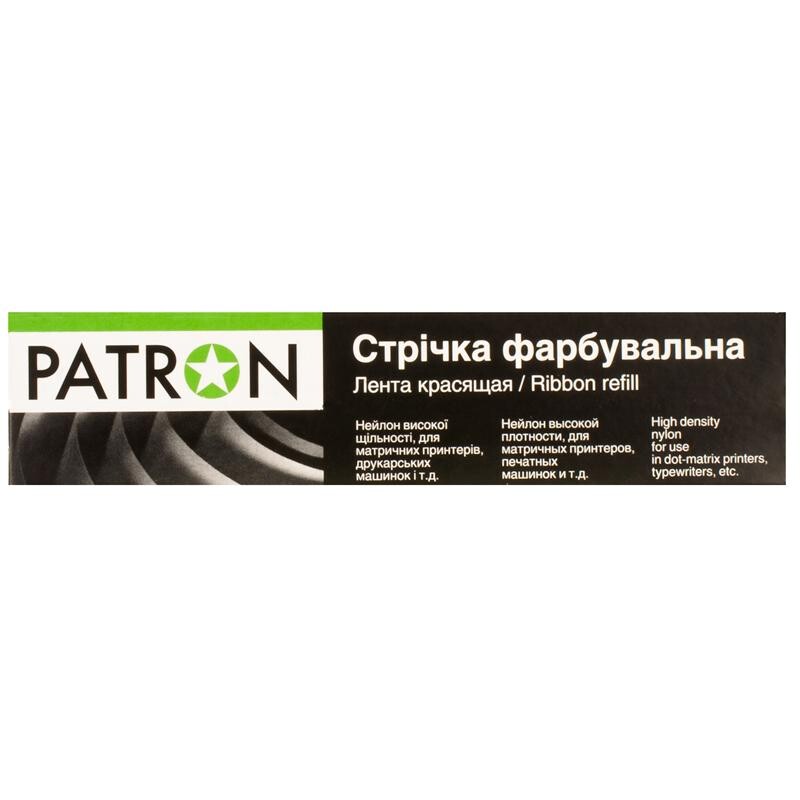 Лента Patron 12.7 мм х 12 м левый мебиус Black (PN-12.7-12LTB)