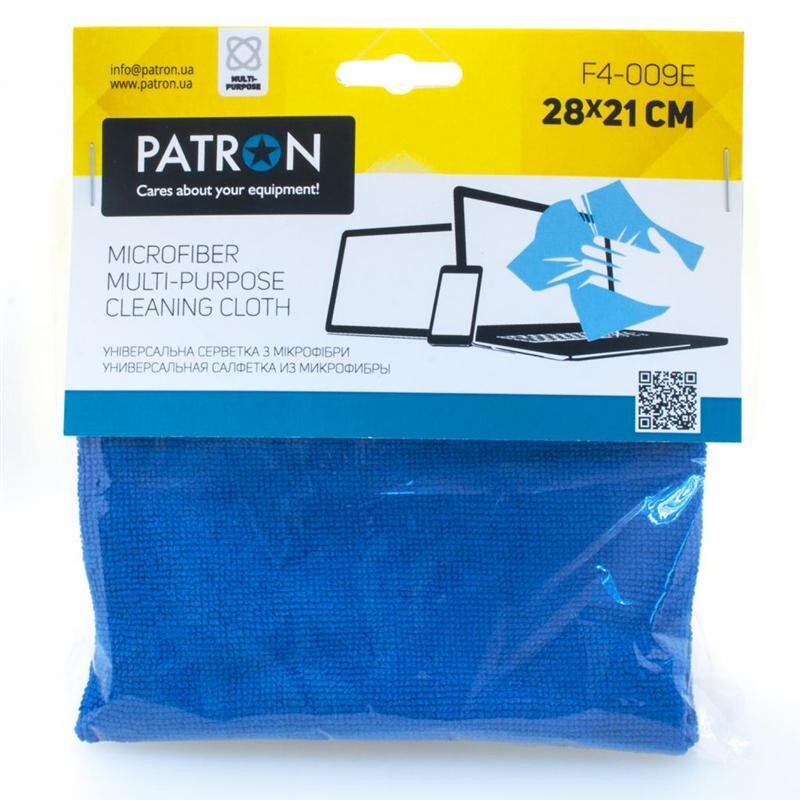 Салфетка Patron (F4-009E) для очистки TFT/LCD/LED/Plasma экранов, оргтехники (пакет)