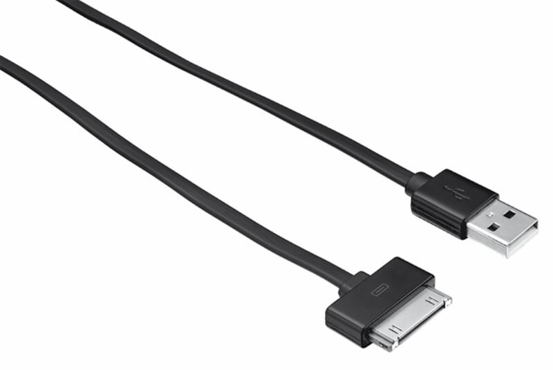 Кабель Trust Urban Flat USB - Apple 30-pin 1m, Black (20190)