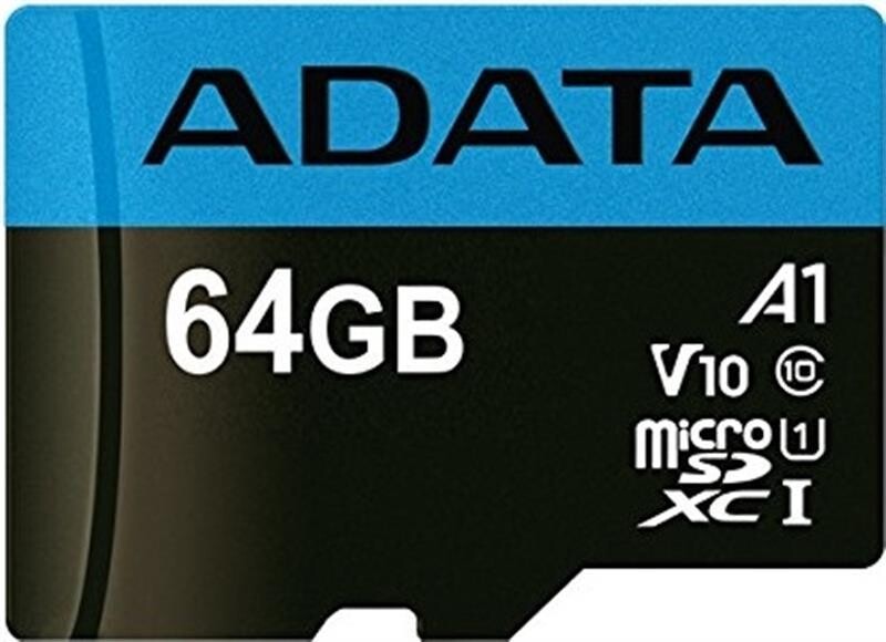 Карта пам`ятi MicroSDXC 64GB UHS-I Class 10 A-Data Premier + SD adapter (AUSDX64GUICL10A1-RA1)