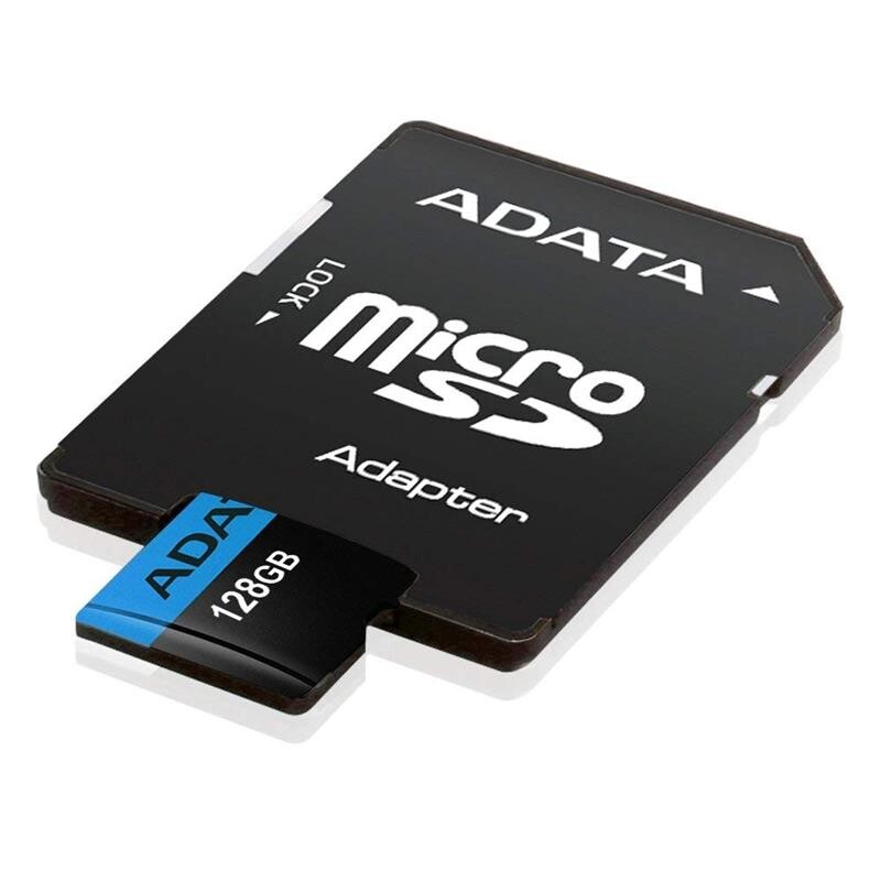 Карта пам`ятi MicroSDXC 64GB UHS-I Class 10 A-Data Premier + SD adapter (AUSDX64GUICL10A1-RA1)