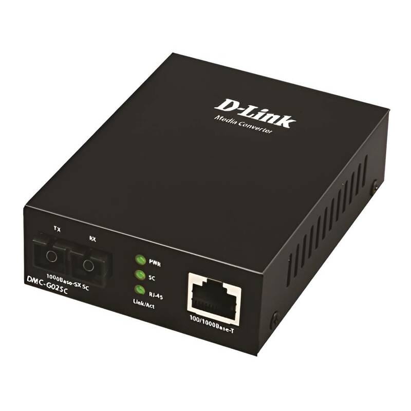 Медіаконвертер D-Link DMC-G02SC 1xGE, 1x1000BaseSX MM, 550м, SC