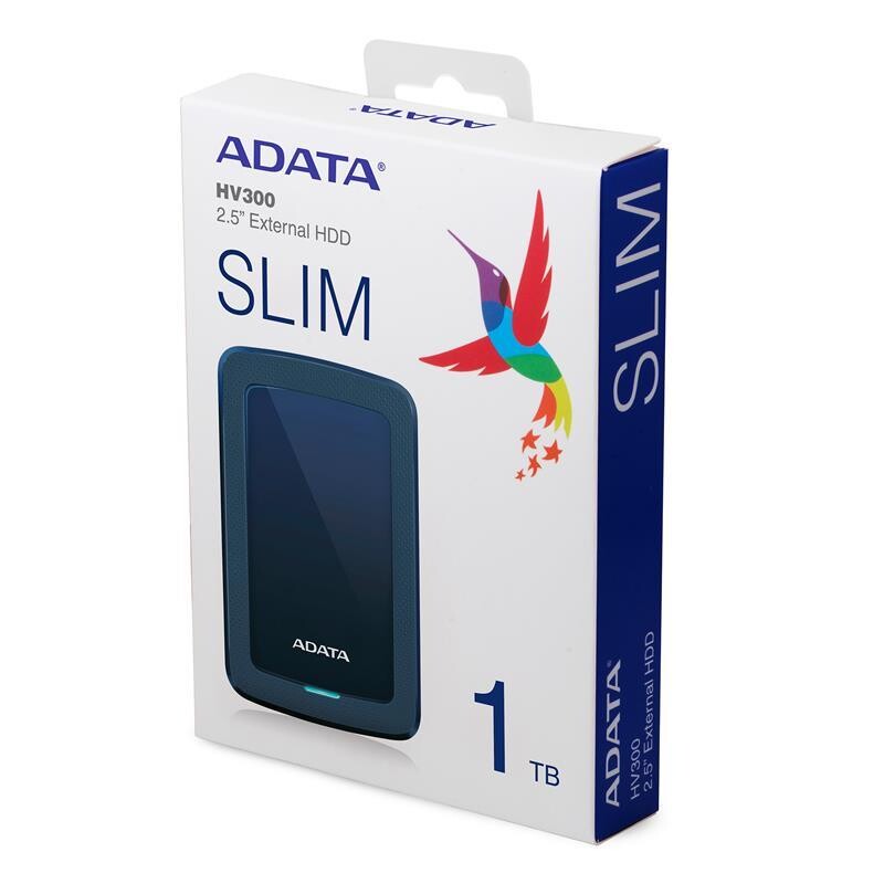 Внешний жесткий диск 2.5" USB 1.0TB A-DATA HV300 Blue (AHV300-1TU31-CBL)