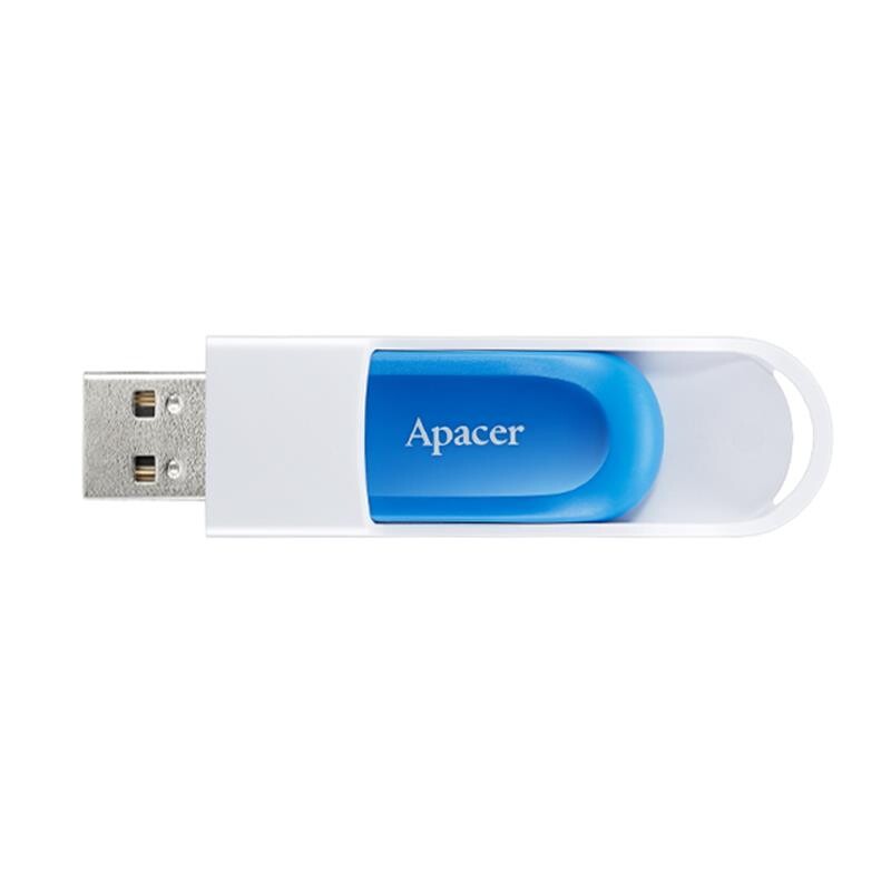 Флеш-накопичувач USB 64GB Apacer AH23A White/Sky Blue (AP64GAH23AW-1)