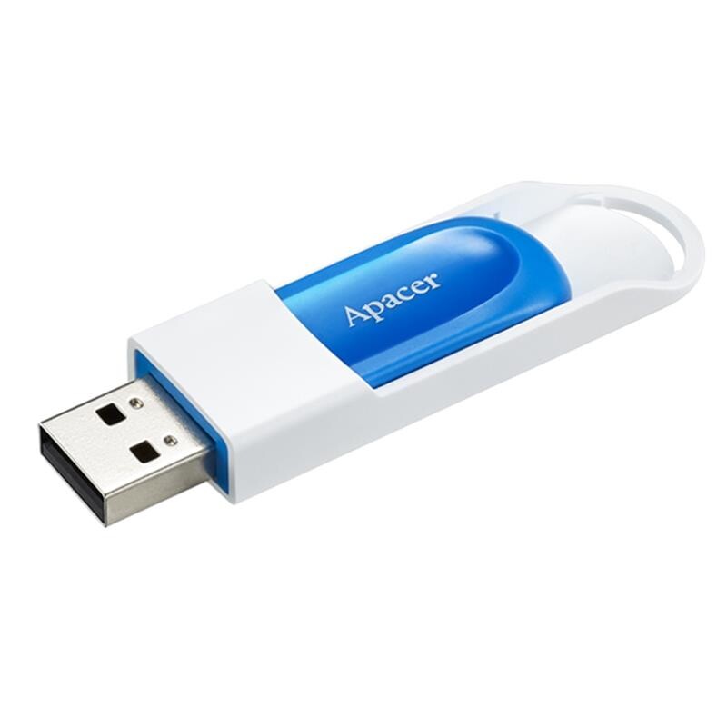 Флеш-накопичувач USB 64GB Apacer AH23A White/Sky Blue (AP64GAH23AW-1)