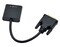 Фото - Адаптер STLab (U-993) DVI-D (24+1) M-VGA 15 pin F HDTV 1080p, 0.13 м, чорний | click.ua