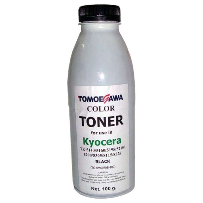 Тонер Tomoegawa (TG-KM6030B-100) Kyocera Ecosys M6030 TK-5140/5160/5195/5215/5290/5305/8115/8325 Black 100г